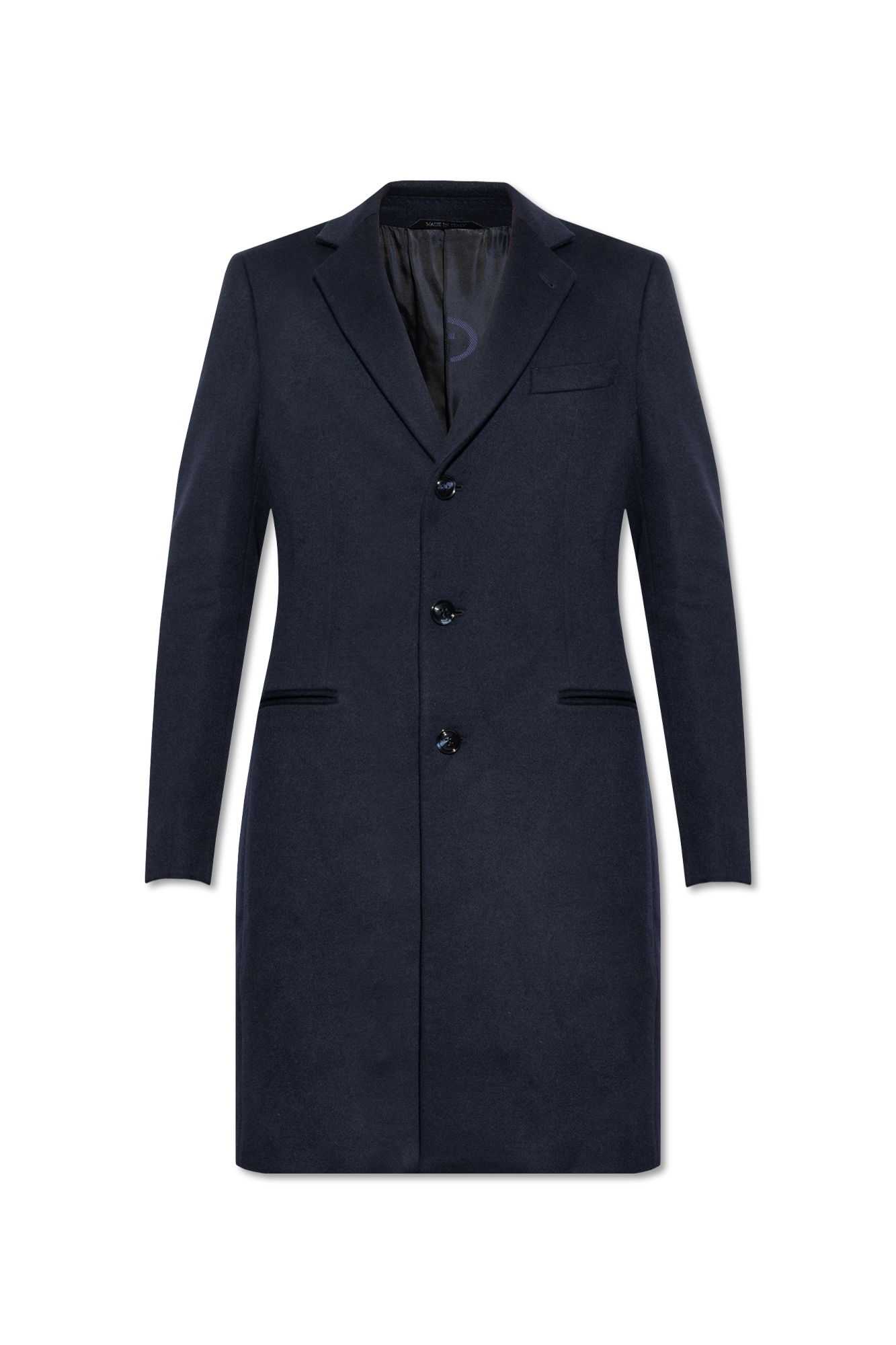 Navy blue Cashmere coat Giorgio Armani Vitkac France